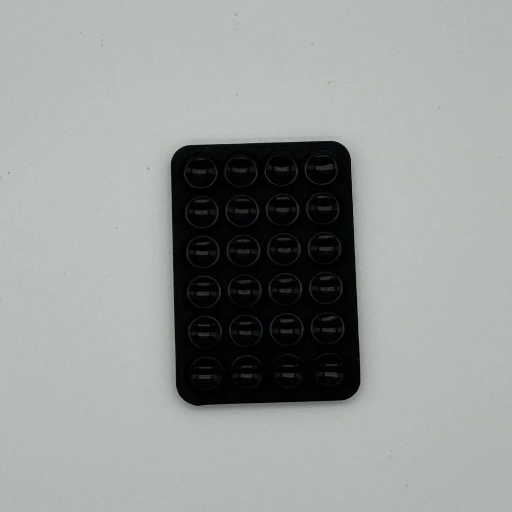 Double Sided Silicone Suction Phone Holder - Black